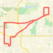 A 10.11 mi run mapped on Mon Jun 18 2012 thumbnail