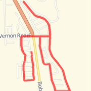 A 3.21 mi run mapped on Tue Jun 26 2012 thumbnail