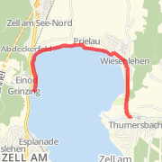 Zell beach to Thumersbach beach thumbnail