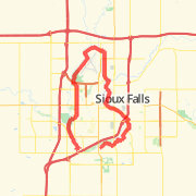 Sioux Falls Bike Trails Map - Maping Resources