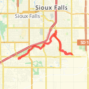 Sioux Falls Bike Trails Map - Maping Resources