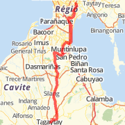 Pasig to Tagaytay via Service Road in Pasig City, Philippines | MapMyRide