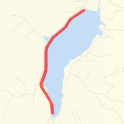 Olympic distance run course (10k), Rolf Prima Tri at the Grove,  7/26/2014 thumbnail
